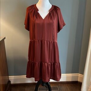 Evereve Terracotta Mini Dress